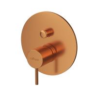 Встраиваемый однорычажный смеситель на 2 выхода  Ручка "антикапля". LEAF-VDIM-L-SS Sunset ручка  Sunset Cezares