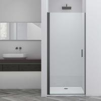 Душевая дверь VDP-3AL600CLGM 600х1950 профиль вороненая сталь стекло прозрачное VINCEA