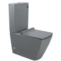 Унитаз напольный DUERO-C (Matt Grey). Размер: 670x370x875.