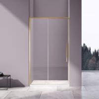 Душевая дверь раздвижная   VDS-4SN130CLG 1300x1950 профиль брашированное золото стекло прозрачное VINCEA