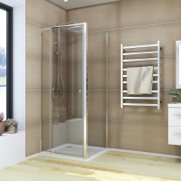Душевой угол раздвижной прямоугольный RV026-8080-01-C8 800х800х1950 Цвет профиля Хром Стекло Прозрачное Veconi