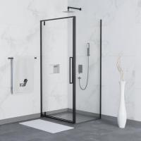 Душевой уголок RGW SV-35B (SV-02B + Z-050-3B) прямоугольный  100*100*200 06323500-014 профиль Чёрный стекло Прозрачное 6 мм RGW