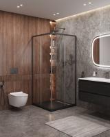 Душевой уголок, квадратный MOLVENO-A-2-100-C-GM-IV 1000x1000x1950 Cezares