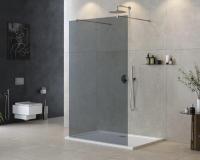 Душевая перегородка.   LIBERTA-L-2-110-GR-Cr 1100х1950 Cezares