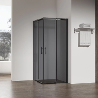 Душевой угол раздвижной 1200x900x1950 RV50B-12090-05-C8 Цвет профиля Чёрный матовый Стекло Тонированное Veconi