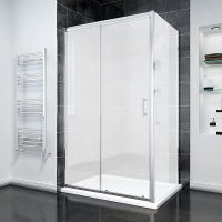 Душевой угол раздвижной прямоугольный RV055M-110100-07-C8 1100х1000х1950 Цвет профиля Хром Стекло Матовое Veconi