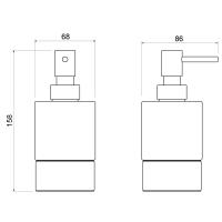 Дозатор настольный Timo Saona 13239/16 белый матовый